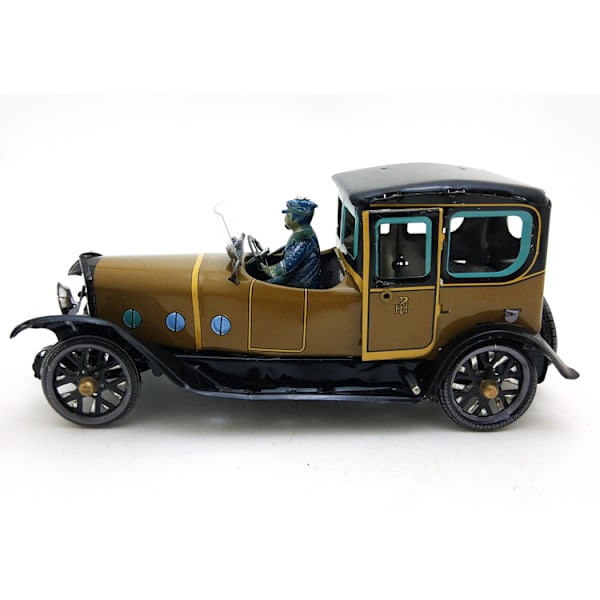 Espanjalainen vanha yksittäinen auto nostalgisiin retro-leluihin Valokuvausrekvisiitta