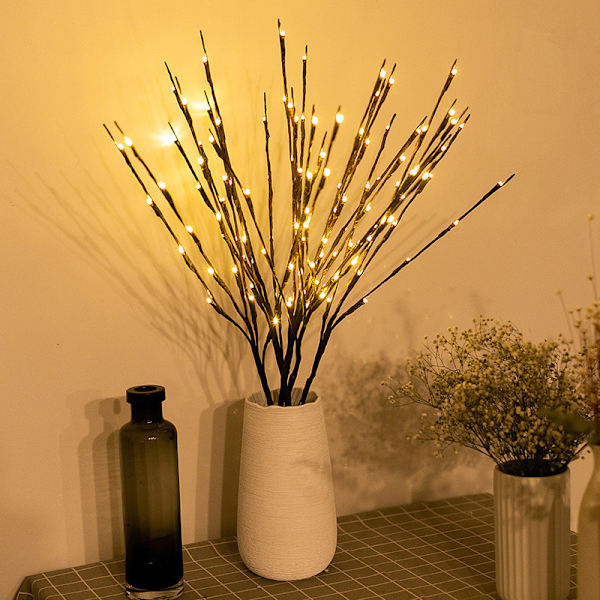 3 st LED-simuleringsgren blomsterarrangemang ljussling crea