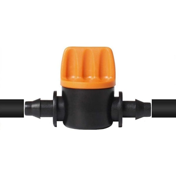 20-pack 6,35 mm minidrippventiler för 4/7 mm bevattningsslang (smal