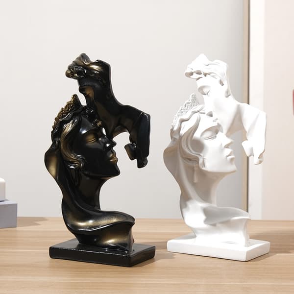 Skulptur skulptur bröllopspar bordsdekoration