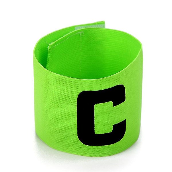 2pcs Football Captains Armbands, Adjustable Football Band Soccer Captain&#39;s Armband Green