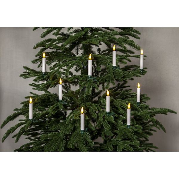 LED-fe-lampor LED-julgransljus trådlösa FLAME 10 BS
