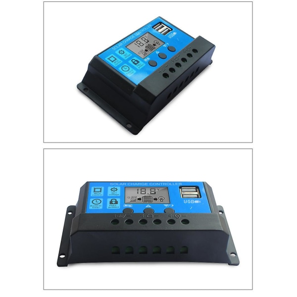 40/50 Amp 12v/24v Pwm Negativ Jord Solcelle Laderegulator Kompakt Design Med Lcd-skjerm（40A）