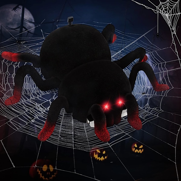 Fjärrkontroll väggklättring leksaker för pojkar, Halloween skämt leksak för barn, roliga batteridrivna realistiska falska robotgåvor för födelsedagsfestgrejer