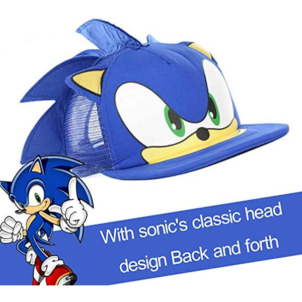 Hedgehog Sonic -sarjan animaatio roolipeli säädettävä baseball-lippis