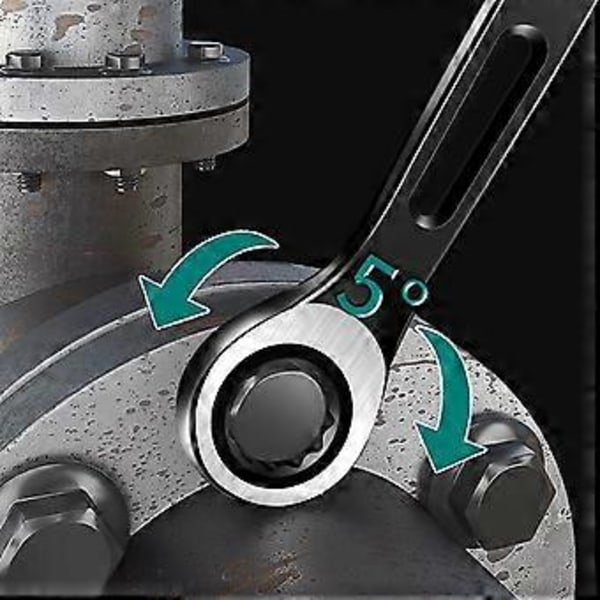 1 kpl 6 mm–22 mm yhdistelmälenkkiavaimia, avopäiset räikkäavaimet tee-se-itse-projekteihin, 18 mm 18mm