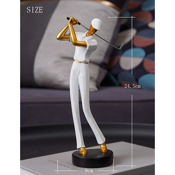 Amoy-Art Golfer Statyett Figur Dekoration Modern Inter
