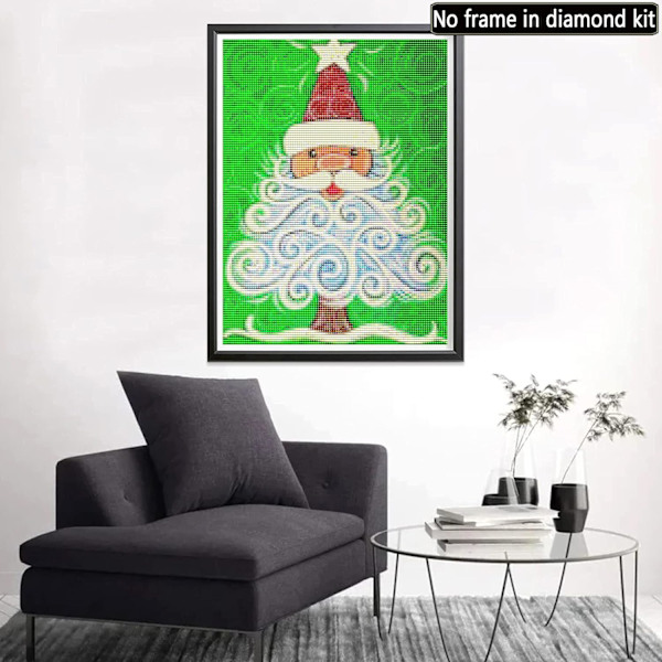 Joulu 5D timanttimaalaussarja, 12x16 tuumaa, joulupukki
