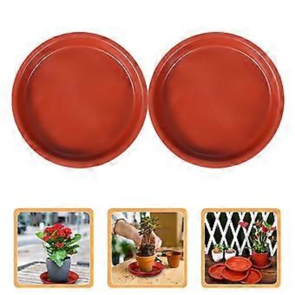 10 stk. Blomsterpotteholder Bakke Plast Genanvendelig Plantebakke Plantefad Blomsterpottebeholder