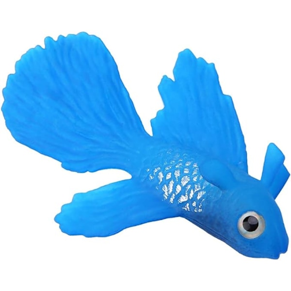 Falsk fiskeakvarium, sjov silikone kunstig fisk prydfisk
