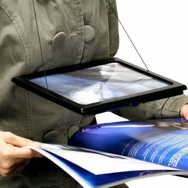 Full Page Reading Magnifier Large Handheld Rectangular Magnifying
