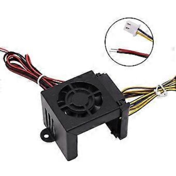 för Ender 3/CR10 12V 24V Fullständigt Monterad Extruder Kylfläkt Skydd Kit Silikon 24V Ender3