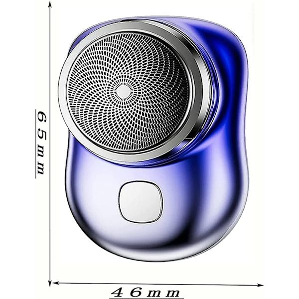 (Sininen) Mini Shaver - Kannettava sähköparranajokone