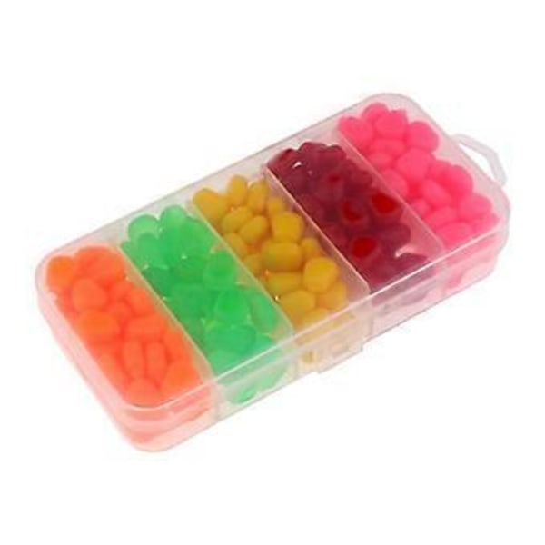 200 stk. Kunstig Majs Fiske Simulation Fake Soft Baits til Ørred()
