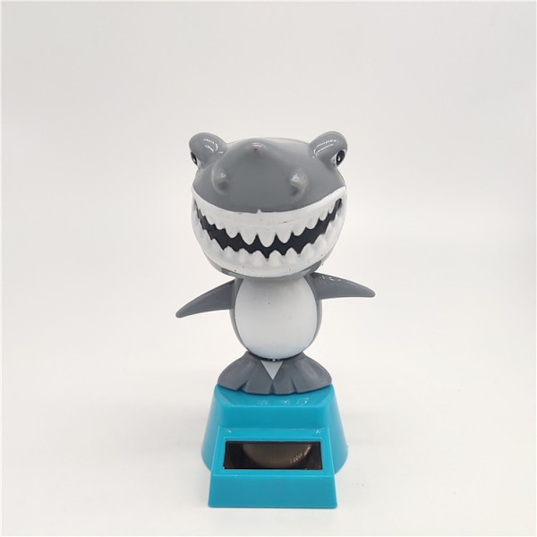 Solcelledansende legetøj Bobble Head legetøj Haj dukke dyr dansende figur