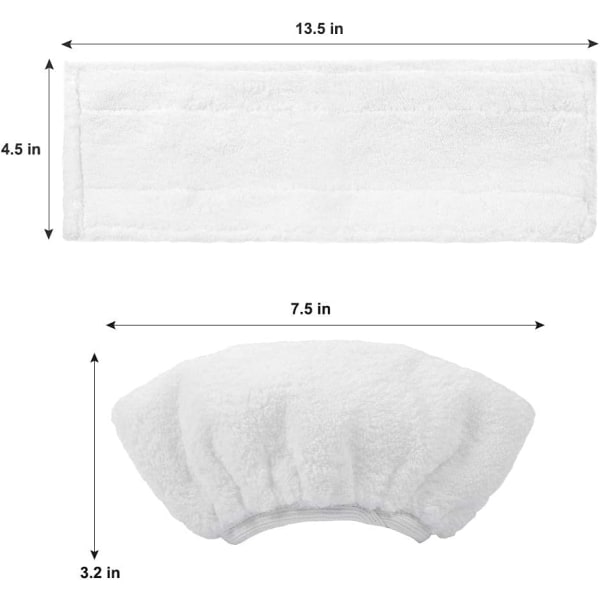 3 mikrofiberdukar + 3 mikrofiberdukset för K?rcher SC5/SC4