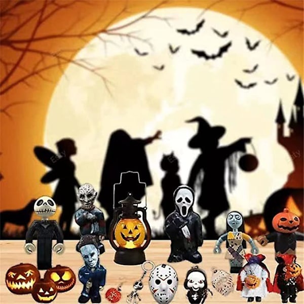 2022 Halloween Gaver 24 Dages Adventskalender Dukke Blind Udvalg Nedtælling Blind Box（B）