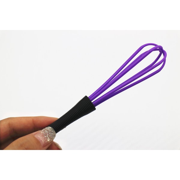 Stykke Sort Plastik Pisk Frisør Pisk Plastik Pisk Hårfarve Pisk Køkken Ballon Mixer Shaker Værktøj
