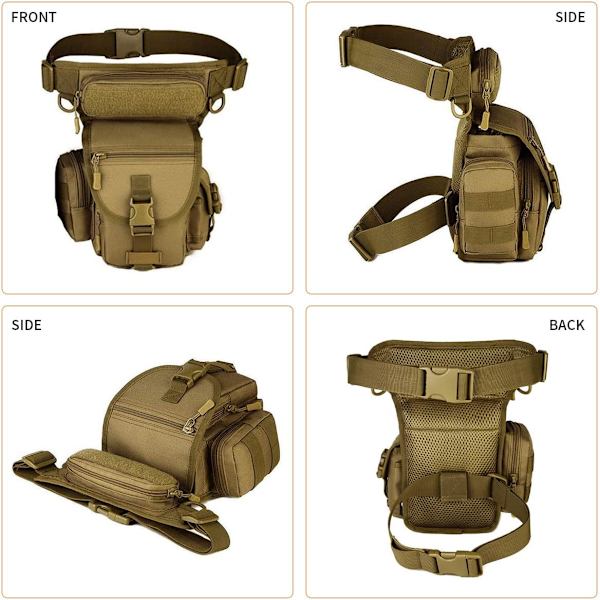 Benpose Thigh Bag Military Tactical Molle Multi-Function taske til