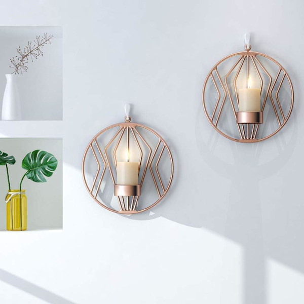 Metallvägglampa, väggdekor, vardagsrum/matsal/bänkskiva C