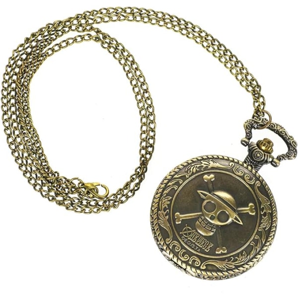 One P Pocket Watch med Jolly Rogers Straw Hat Pirates