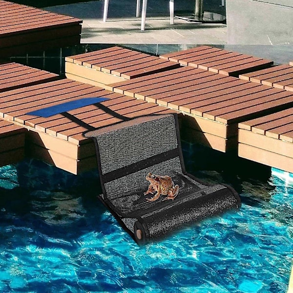 Djurräddningsramp för pooler, varma källor och spa, flytande räddningsverktyg för djur i poolen, räddningsramp för grodor i spa