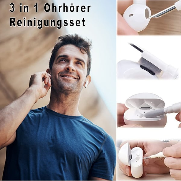 Rengjøringsbørste rengjøringssett Airpods1/2/3/Pro hodetelefonrengjøring