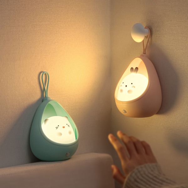 Ny human sensing led liten nattlampa usb laddning Hem atmosfär