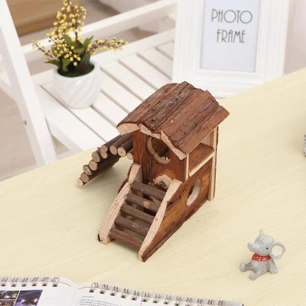 Naturligt boende hus Bjork, 17 × 20 × 16 cm, för gnagare