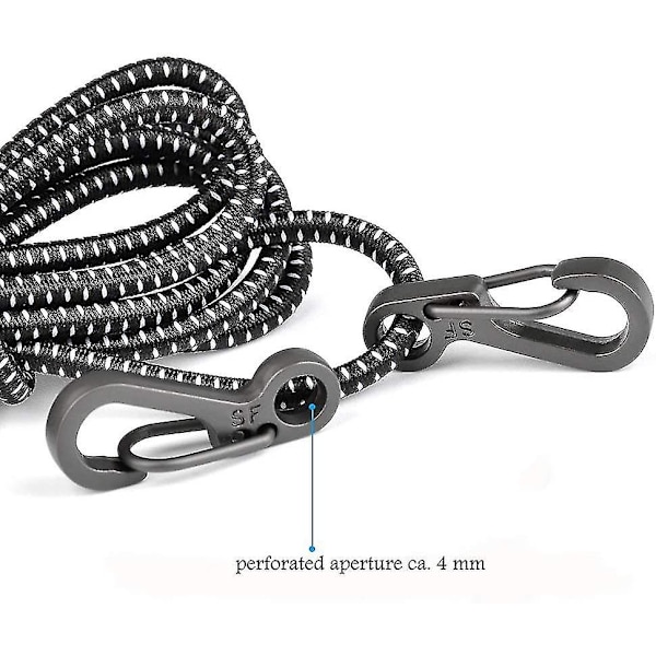 Mini Karabiner Klips Paracord Nøgleringe, 10 stk. Fjeder Karabiner L