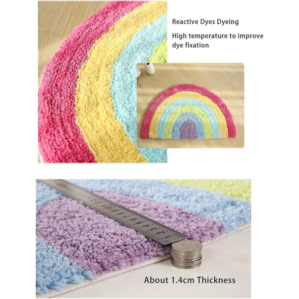 Rainbow Door Matto, Liukumaton alueen matto Decor Doormat Kylpymatto