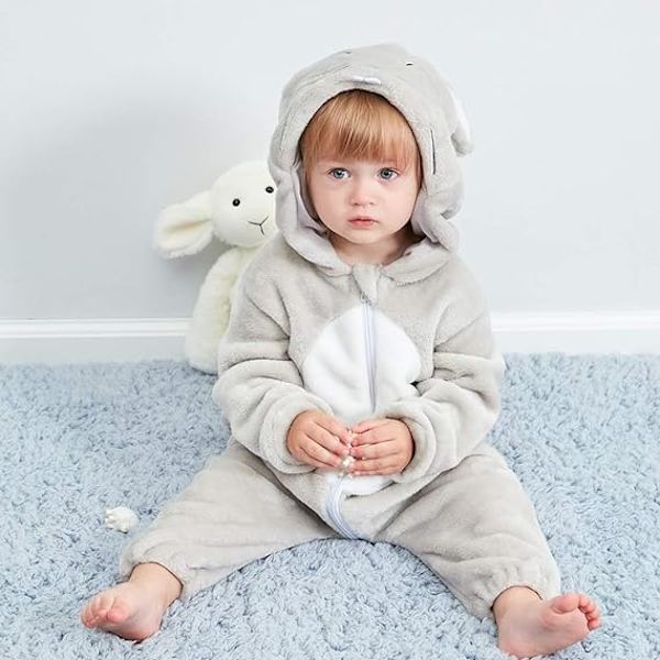 Unisex Baby Overall (C) för vinter, lämplig för längd 100 cm, 3-36 månader
