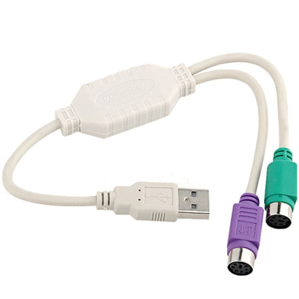 USB-kabel til PS2-kontakt USB til PS2-kontakt mus med rundhodebrikke