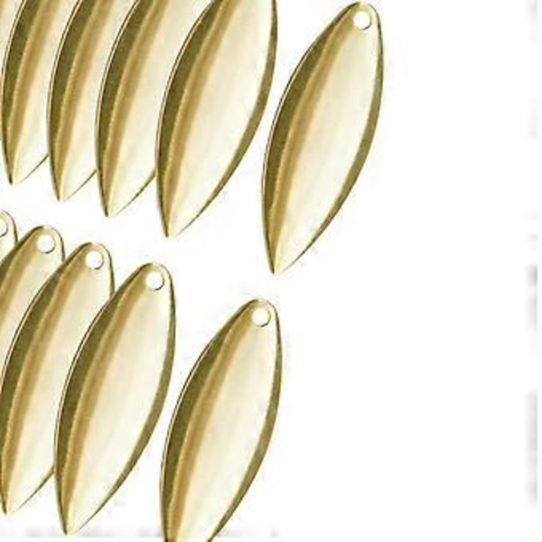 Fiskeskedar Spinner - Spinner Fiskespinnare Skedar för Betestillverkning Fiskeredskap DIY Fisketillbehör 20 ST (GuldD) Gold D