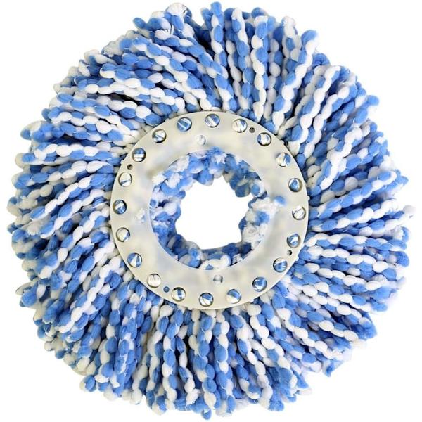 2 st runda mopphuvuden mikrofiber mopphuvud ersättning universellt huvud 360