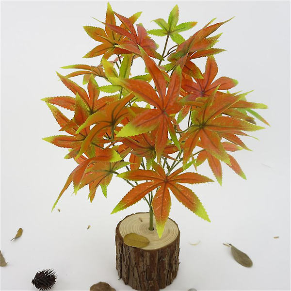 Kunstig Ahornblad Ahornblad En Buket Lilla Ahornblad Buket Realistisk Simulering Ahornblad Planter