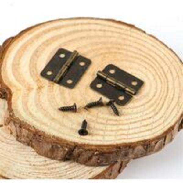 pronssi-50kpl Pienet Mini Saranat 18 x 16 mm Litteä sarana Kaapin Ovi