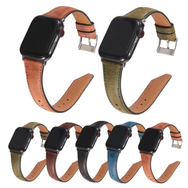 Armband i äkta läder till Apple Watch 38/40/41mm 1 st