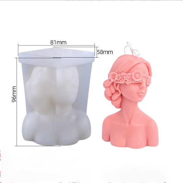 2 stk. DIY - Lysestøbeform - Duftlys Silikoneform