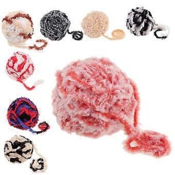 DIY Polyester Chunky för Stickning Roving Virkning 32 Meter/Härva Grå Grey