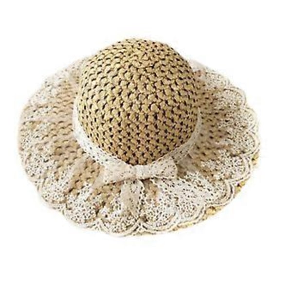 Vevde Hatter Solskjerm Bohemia Blondebrem Solhatt for Festival Korte Turer Ferie (for Barn)