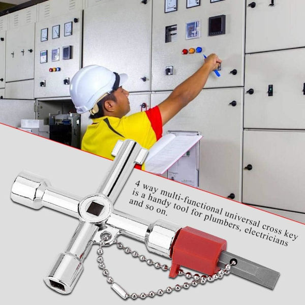 Ristiavain, 4-suuntainen monitoiminen yleisavain, 4-in-1-monitoimityökalu