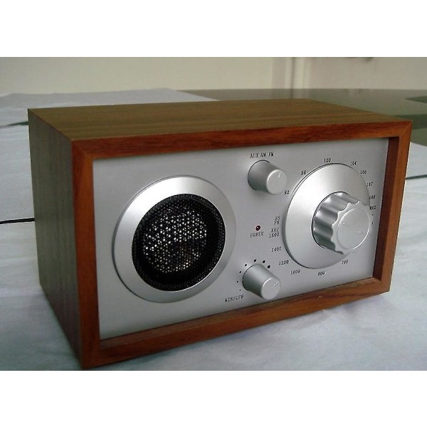 Allt-i-ett musiksystem med digital FM-radio - Retro Wood Multifunktionsradio - Valnöt