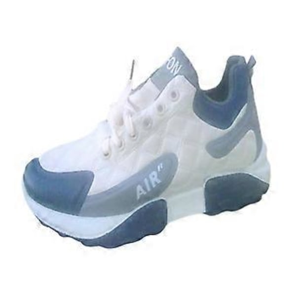Trendy Herre Løbesko, Åndbare Skridsikre Alsidige Komfortable Casual Sport Sneakers til Fitness Klatring Street Trainers (Hvid 43) White 43