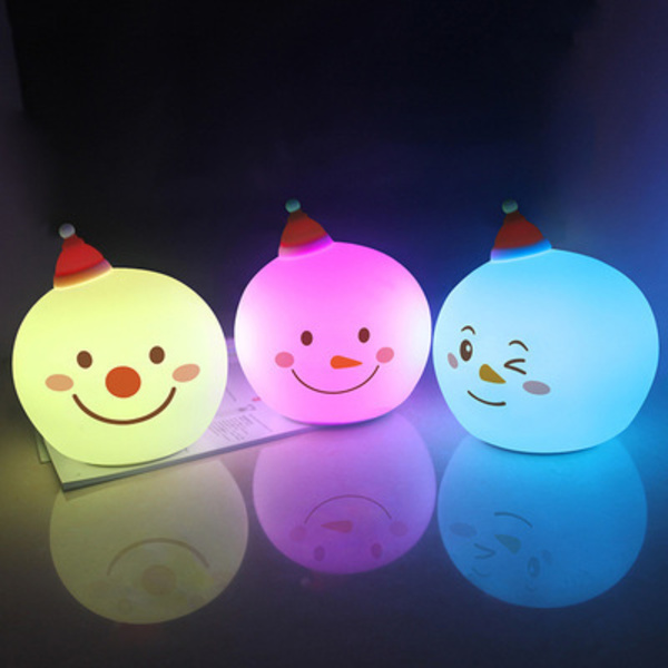 Led-lykta jul snögubbe nattlampa