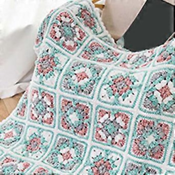 4 kpl puuvillaista virkkauslankaa neulontatarvikkeilla aloittelijoille, pehmeä vauvanpeittolanka virkkauspeittoon ja -puseroon Chenille set of 10