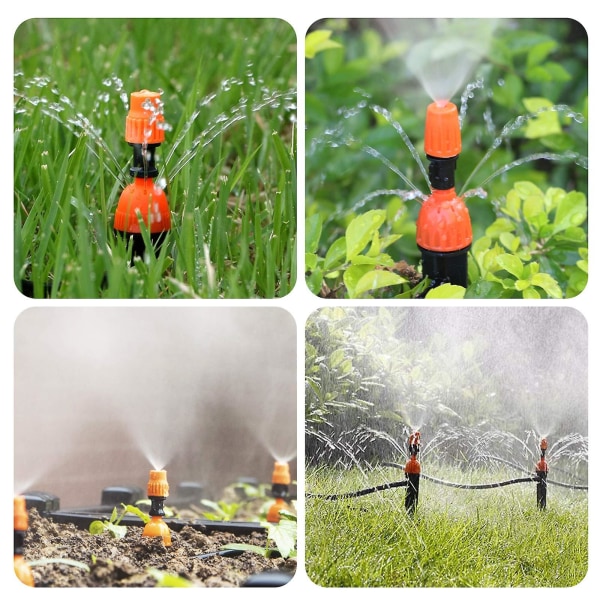 20st justerbara droppavsändare vattenbevattning droppare 360 ​​graders vattenflöde droppbevattningssystem för trädgård