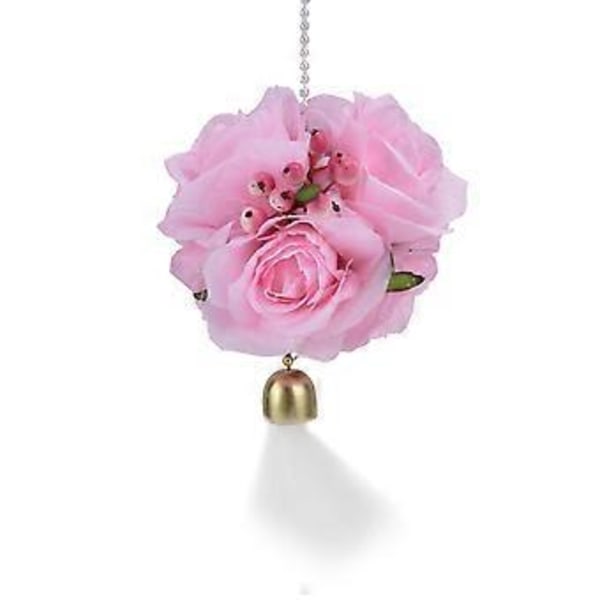 Simuleret Rose Kugle Kunstig Blomsterkugle Innovative Fotograferingsrekvisitter med Jingle Bell Fjer