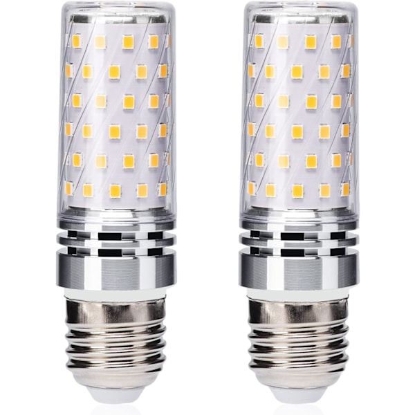 2 stk. E27 LED-majslys 12W svarende til 100W halogenpære