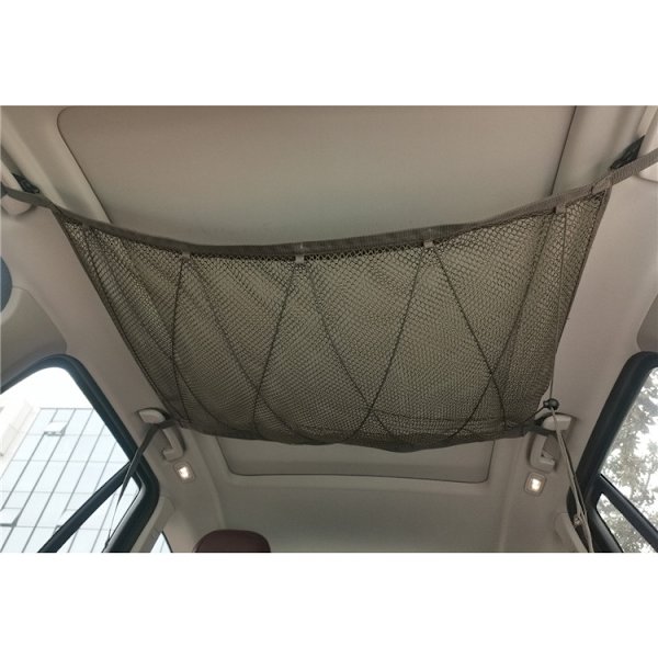 Biltaksnät, universellt biltaksförvaringsnät, bagageutrymmesorganisatör för Jeep Van 90*65cm